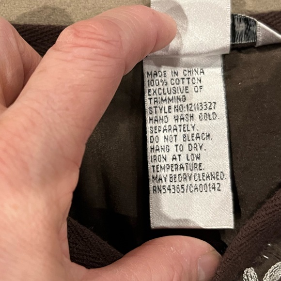 Embroidered maxi skirt brown - Picture 7 of 10